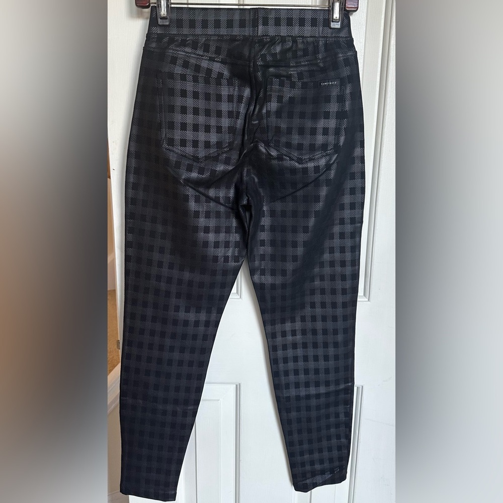 Sanctuary Black Plaid Print Leggings- Small - Picture 4 of 12
